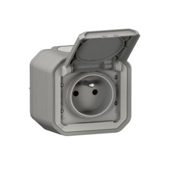 Legrand - Kültéri aljzat PLEXO 250V IP55 szürke 069731L kép