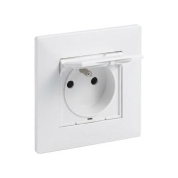 Legrand - Kültéri dugalj kerettel NILOE STEP 250V IP44 fehér LR0060+LR0051 kép