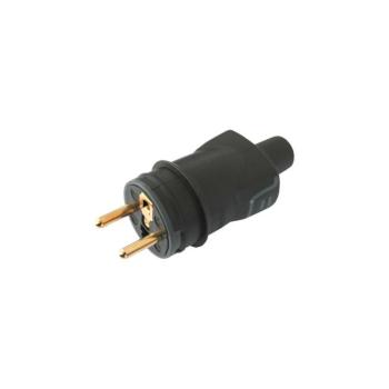 Legrand 50445 - Gumi dugvilla 2P+T 16A/250V IP44 fekete 50445 kép