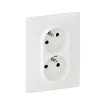 Legrand 753186 - Konnektor VALENA LIFE 250V/16A 2x2P+T fehér 753186 kép