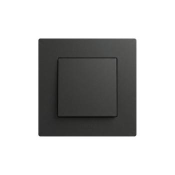 Legrand - Lépcsőházi kapcsoló 6-os, NILOE STEP kerettel, fekete LR0044+LR0040 kép