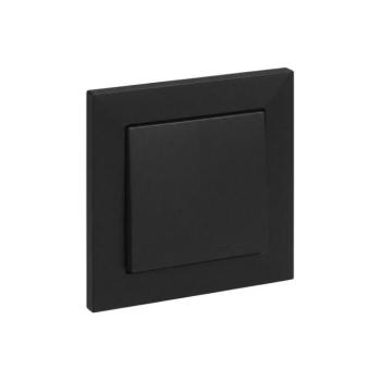 Legrand - Lépcsőházi kapcsoló 6-os SUNO kerettel fekete LR0076+LR0072 kép