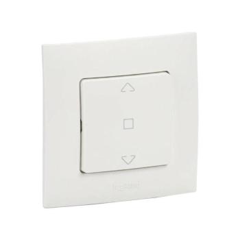 Legrand - Redőnyvezérlő kerettel NILOE fehér LR0028+LR0026 kép