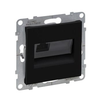 Legrand - RJ45 Ethernet aljzat, keret nélküli, SUNO, fekete 721450 kép