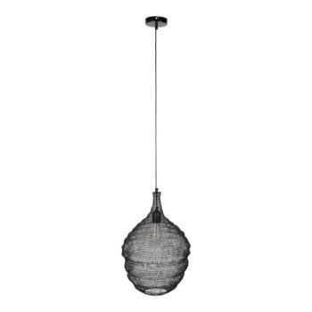 Lena fekete függőlámpa, ø 37 cm - White Label kép