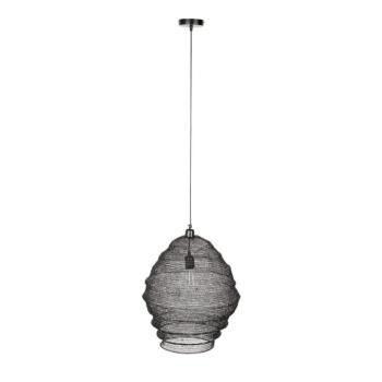 Lena fekete függőlámpa, ø 48 cm - White Label kép