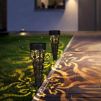 Leszúrható szolár lámpa – 1 melegfehér LED – 28,5 x 7 cm kép