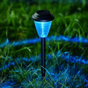 Leszúrható szolár lámpa – RGB LED – 9 x 36 cm – színváltós kép
