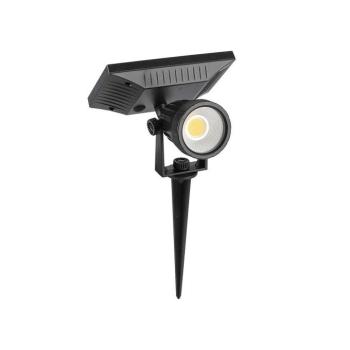 Leszúrható Szolár LED kerti lámpa, 0,4w, 3000K, meleg fehér, 40lm, fekete, CRI>80, IP65, V-TAC, 6660 kép