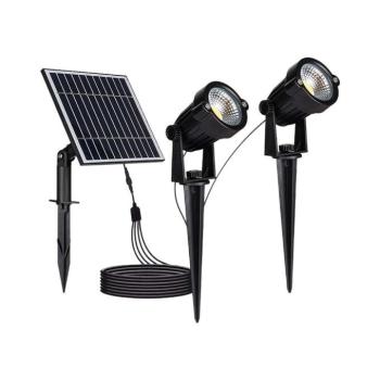 Leszúrható Szolár LED kerti lámpa, 3000K, meleg fehér, 90lm, 60°, fekete, IP65, V-TAC, 20488 kép