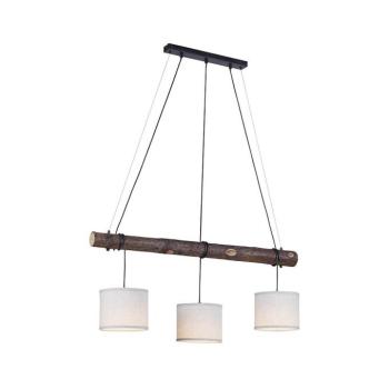Leuchten Direkt 11238-79 - Csillár zsinóron BARK 3xE27/40W/230V 11238-79 kép