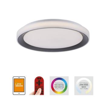Leuchten Direkt 14659-18 - LED RGB Dimmelhető lámpa LOLA LED/24W/230V + távirányító 14659-18 kép