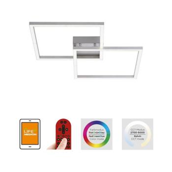 Leuchten Direkt 16429-55 - LED RGB Dimmelhető lámpa 2xLED/12,5W/230V + távirányító 16429-55 kép