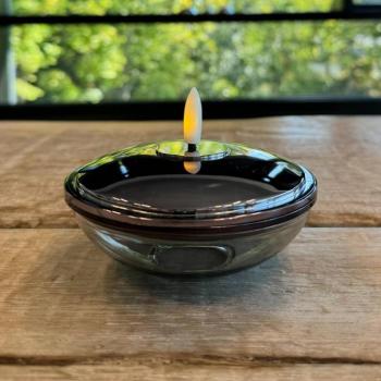 Lia LED deco világítás, fekete nikkel, akkumulátoros, üveg, műanyag kép