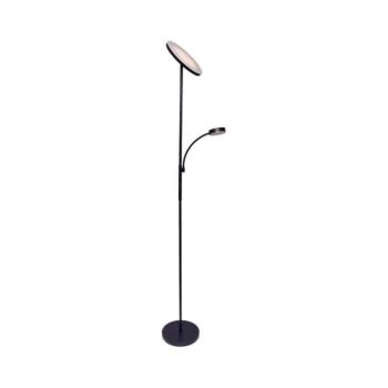 light LED fényerőszabályozható állólámpa NORA LED/25W/230V 2200/3000/4000K + LED/5W 3000K fekete + távirányító 3080FLCN kép