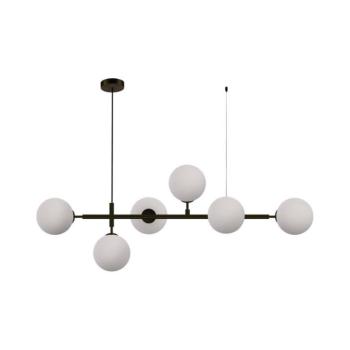 Light Prestige ALISA kábeles csillár 6xE14/40W/230V fekete LP-005/6P BK/WH kép