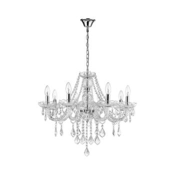 Light Prestige CRISTALLO láncos csillár 8xE14/60W/230V fényes króm LP-2940/8P kép