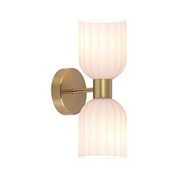 Light Prestige Fali lámpa PIEGA 2xE14/10W/230V sárgaréz/fehér LP-939/2W white kép