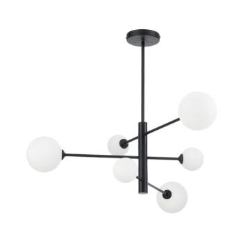 Light Prestige Rúdra szerelhető csillár DORADO 6xG9/40W/230V fekete LP-002/6P BK kép