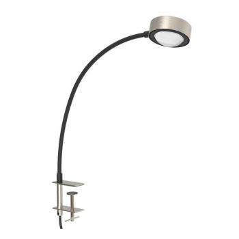LIGHTME Powerlens Flex asztali lámpa, csavaros, titán színű kép