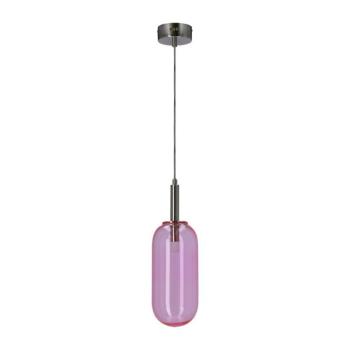 Lila LED függőlámpa üveg búrával ø 13 cm Fiuggi – Candellux Lighting kép