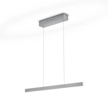 LINDA-72 LED lógó lámpa, nikkel színű, hossza 72 cm, gesztusvezérlés kép