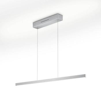 LINDA-92 LED lógó lámpa, nikkel, hossza 92 cm, gesztusvezérlés kép