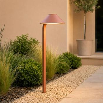 Lindby Capelo LED földi tüskés lámpa, agyagszínű, 78 cm, IP65