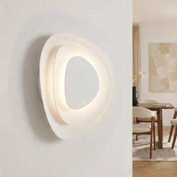 Lindby Delar LED fali világítás, fehér, 25 x 25 cm, dimmelhető