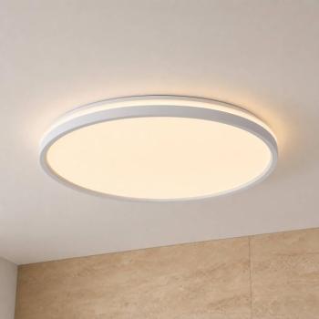 Lindby Edmund LED mennyezeti világítás, fehér, Ø 39 cm, CCT, IP44 kép