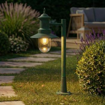 Lindby Eloretta osvény világítás, zöld, 60 cm, acél, IP44, E27 kép