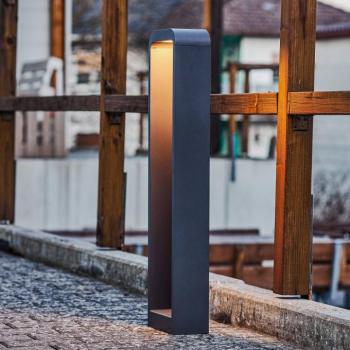 Lindby Emima LED-es útvilágító lámpa, 80 cm, antracit, alumínium kép
