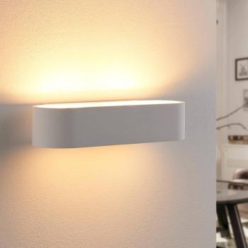 Lindby fali lámpa Fioni, fehér, vakolat, G9, 6,5 cm, festhető kép
