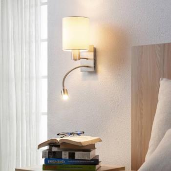 Lindby fali lámpa Shajan, 2 db, 29cm, E27, LED-es olvasólámpa kép