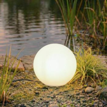 Lindby gömblámpa Valyra, Ø 30 cm, IP54, földbe szúrható kép
