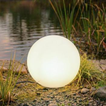 Lindby gömblámpa Valyra, Ø 40 cm, IP54, földbe szúrható kép