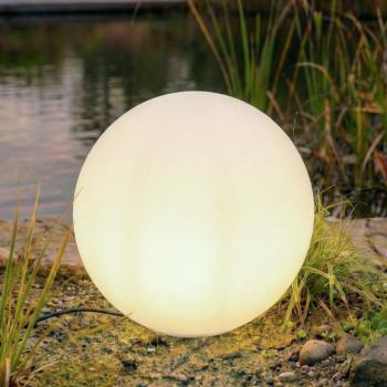Lindby gömblámpa Valyra, Ø 50 cm, IP54, földbe szúrható