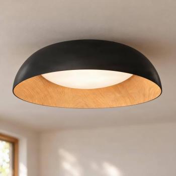 Lindby Gracyn LED mennyezeti világítás, fekete, Ø 50 cm, dimmelhető kép