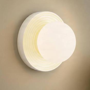 Lindby Harriet fali világítás, bézs/fehér, kerámia, Ø 22 cm, G9 kép
