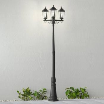 Lindby kültéri lámpa Nane, 217cm, fekete, tengervízálló, E27 kép