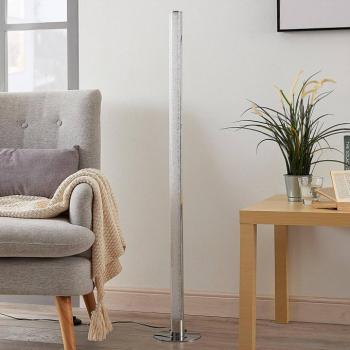 Lindby LED álló lámpa Hadis, RGB, távirányító, fehér, 120 cm kép