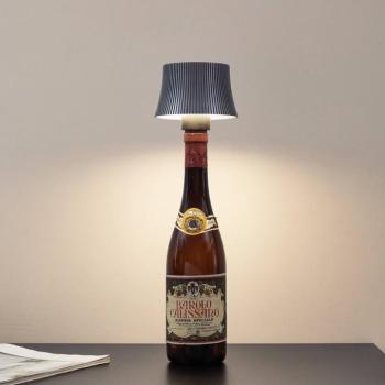 Lindby LED asztali lámpa, füstszürke, USB, dimmelhető kép