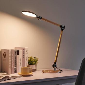 Lindby LED-es asztali lámpa Nyxaris, arany, fém, CCT, 50 cm kép