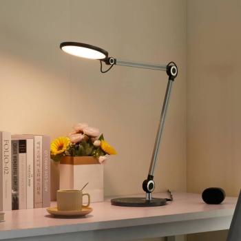 Lindby LED-es asztali lámpa Nyxaris, szürke, fém, CCT, 50 cm kép