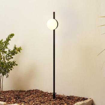 Lindby LED-es földi tüskés lámpa Darleen, antracit, fém, Ø10cm kép