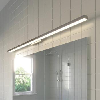 Lindby LED-es fürdőszobai és tükörvilágítás Alenia, 120 cm, króm, króm kép