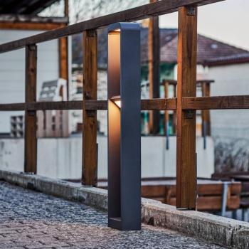 Lindby LED-es útvilágítás Darko, 100cm, szürke, fém, IP54 kép