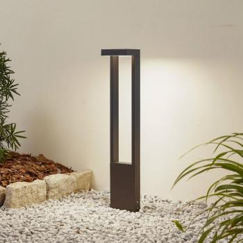 Lindby LED-es útvilágítás Lonete, magasság 65 cm, antracit, IP65 kép