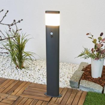 Lindby LED ösvény világítás Obri, 80 cm, antracit, érzékelővel kép