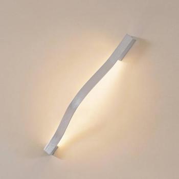 Lindby Alvon LED fali világítás, ezüst, magasság 50 cm, fém kép